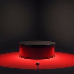 red Studio background