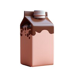 Poster - transparent background showcases half gallon carton of reduced fat chocolate milk