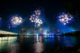 Fototapeta  - July 4th Macy's Fireworks in New York