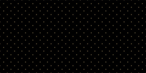 Aufkleber - Luxury background pattern seamless geometric plus sign abstract black and gold colors vector. Geometric minimal style background design. Christmas background.