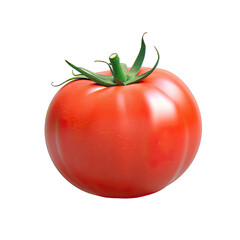 Poster - transparent background with tomato isolated