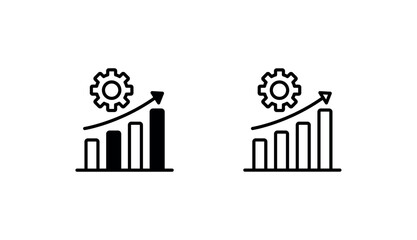 Development icon design with white background stock illustration