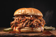 © Kevin Brine - Fresh and ready to eat pulled pork burger