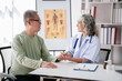 © Katcha - Female doctor holding hands to encourage senior patient and explaining healthcare for elderly after