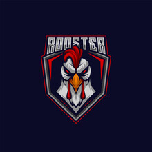 Rooster Esport Logo Design Template