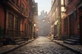 Fototapeta Uliczki - Photos of narrow and charming streets, Generative AI