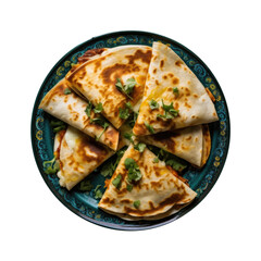 Poster - Chicken Quesadilla Isolated on a Transparent Background