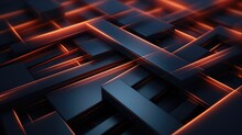 Abstract 3d Background With Intersecting Straight Lines