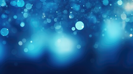 Wall Mural - Blue Bokeh Background