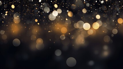 Black Bokeh Background