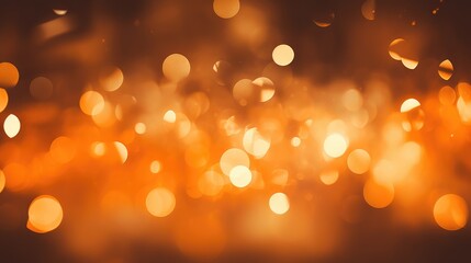 Orange Bokeh Background