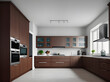 © Natasha Breen - Realistic kitchen design in hyperdetailed medium shot.