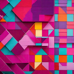 Wall Mural - abstract geometric background