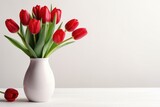 Fototapeta Tulipany - International Womans Day Concept, Spring Home Decor