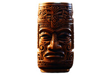 Polynesian Culture, Wooden Tiki Mask Isolated On Transparent Background Png 