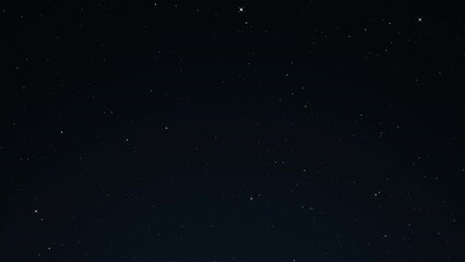 Wall Mural - through space, starfield. blinking stars. seamless loop abstract particles background.
