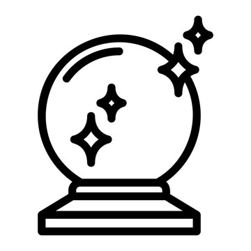 crystal ball outline icon