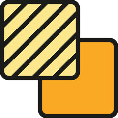 Sticker - Service editor icon outline vector. Arrow pen. Human data color flat