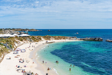 Pinky Beach on Rottnest Island, Western Australia.