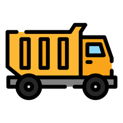 Poster - dump truck icon