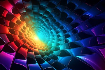 Wall Mural - modern fractalized background. generative ai