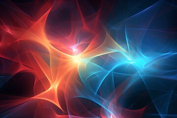 Wall Mural - modern fractalized background. generative ai