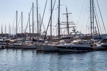 boats in the harbor