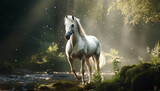 Fototapeta  - Captivating Glimpse of a Beautiful Horse