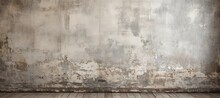 Concrete Old Wall Texture Background. Generative AI Technology.