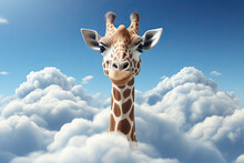 Giraffe In The Sky
