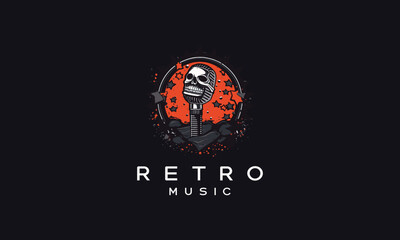 Sticker - Retro Vintage concert music logos