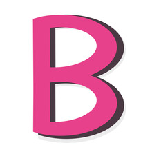 Pink Letter “ B ”
