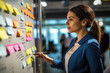© Anastasiia - Woman Teaching To Group Of People About Scrum Agile Sticky