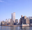 New York City skyline with the old World Trade Center