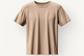 Wall Mural - Beige t shirt template