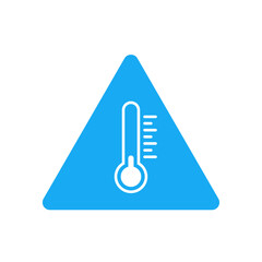 Wall Mural - cold warning sign