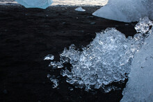 Diamond Beach is a striking black-sand beach famed for the huge, glistening iceberg fragments drifting ashore.
