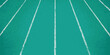 Perspective view of the teal surface of the running track with the competition lanes in the stadium, separated by white lines. Vector illustration of sports background with texture