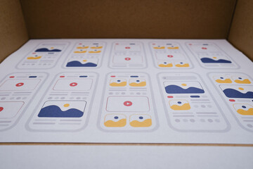 ux mobile application wireframe. sketch, prototype, framework, layout future app design project. ui/