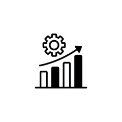 Development icon design with white background stock illustration