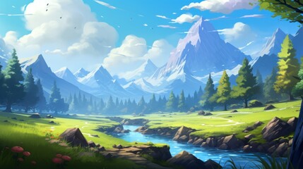 Beautiful Landscape Game Art