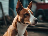 Fototapeta Psy - Basenji dog created with Generative AI technology