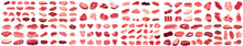 Set Of Illustration Of Meat. Isolated On A Transparent Background. Eps 10