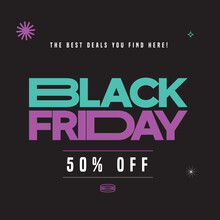 badge lettering black friday and fun stickers and elements abstracts