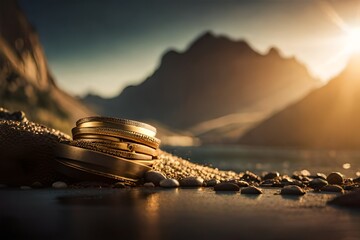 Wall Mural - chain on the beach