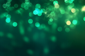 Wall Mural - Abstract blurred green bokeh texture background.