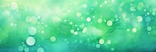 Abstract Green Drops Texture Banner Background, Extra Wide.