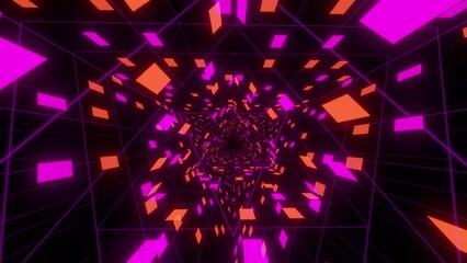 Wall Mural - abstract motion glowing neon geometric colorful background
