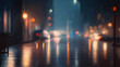© SeanJVision - Rainy day in the city, Blurred background, bokeh
