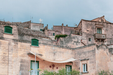 Wall Mural - Beautiful view of the famous ancient city of Matera in Italy